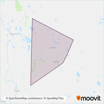 Tunturilinjat Oy coverage area map