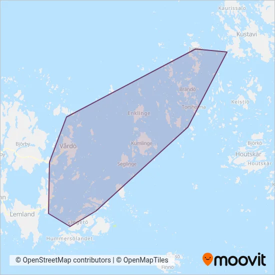 Åland Traffic (Ferry) coverage area map