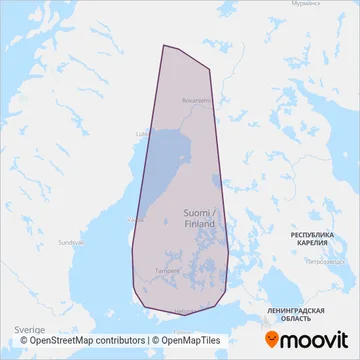 OnniBus coverage area map