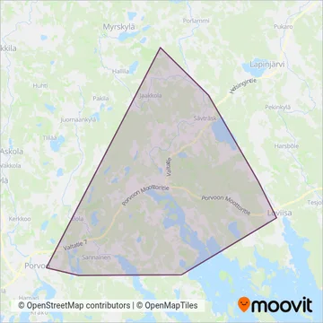 Håkan Eriksson Oy Ab coverage area map