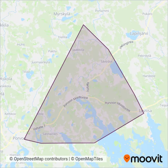 Håkan Eriksson Ltd coverage area map