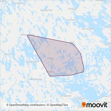 Himanen Charter Service coverage area map