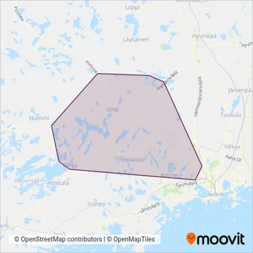 Korsisaari, Länsi-Uusimaa coverage area map