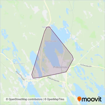 Soisalon Liikenne Oy, Pieksämäki coverage area map