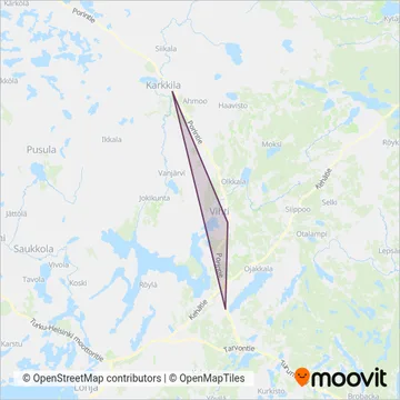 Korsisaari Oy coverage area map