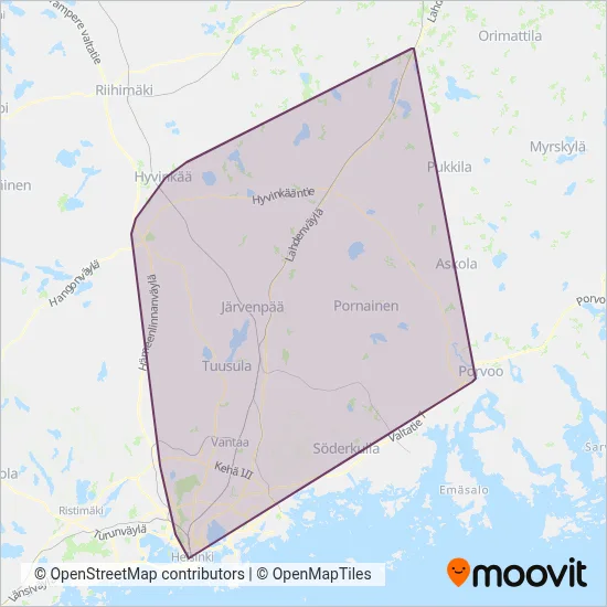 Ventoniemi Ltd coverage area map