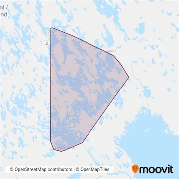 Savonlinja coverage area map