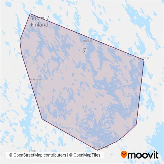 Soisalo Transport Ltd coverage area map