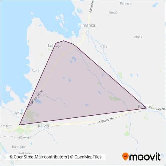 Dahl Bus Transport Ltd coverage area map