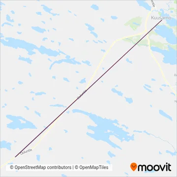 Koillismaan Turistiauto Oy coverage area map