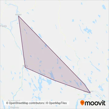 Airport Express Rovaniemi Oy coverage area map