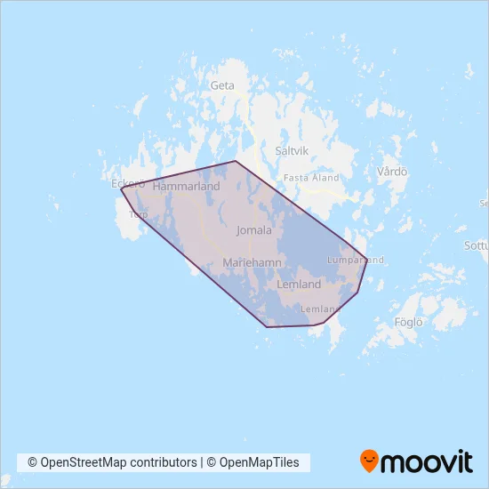 AxBuss coverage area map