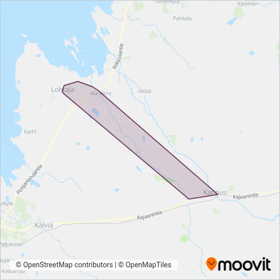 Dahl Bus Transport Ltd coverage area map