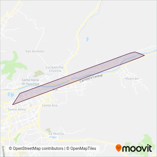 Transportes Premier El Nazareno S.A. coverage area map