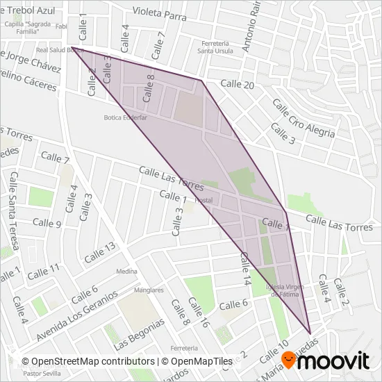 Primero de Junio S.A. coverage area map