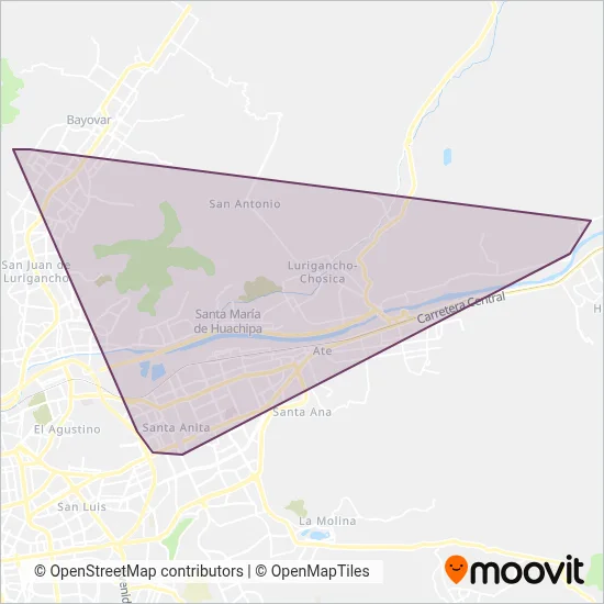Santa Rosa de Jicamarca S.A. coverage area map