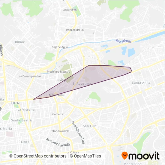 El Carmen de La Punta S.A. coverage area map