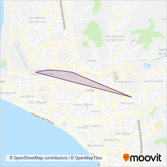 11 de Noviembre S.A. coverage area map