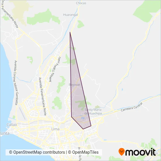 La Encantada S.A. coverage area map
