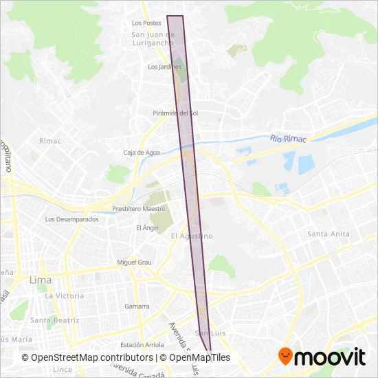 Mapa del área de cobertura de ETCISA
