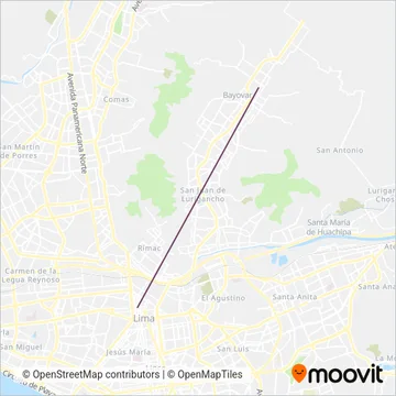 San Sebastian S.A.C. coverage area map