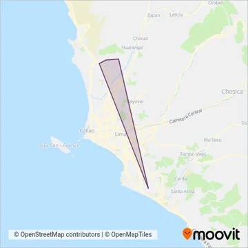 San Felipe Express S.A. coverage area map