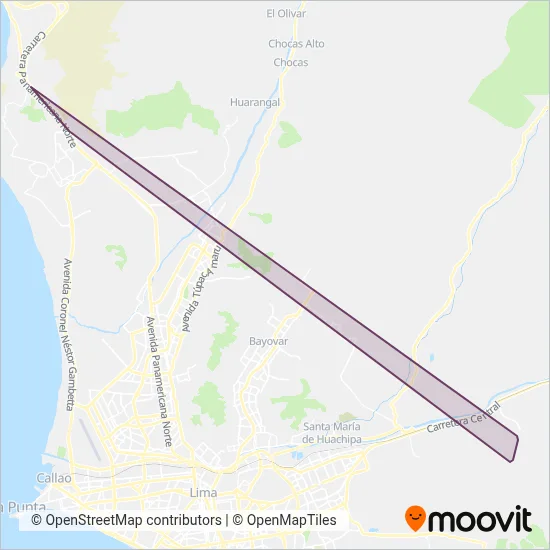 Nuevo Perú S.A. coverage area map