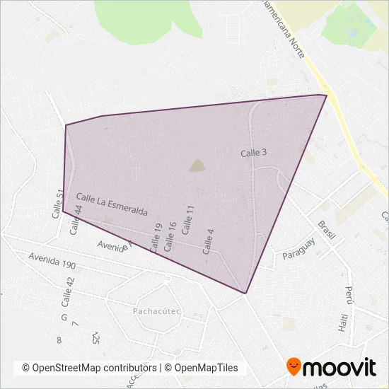 ETERSAC coverage area map
