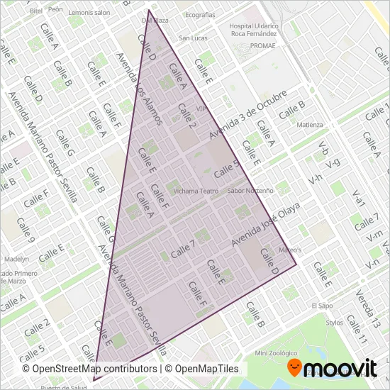 Los Cuatro Suyos S.A. coverage area map