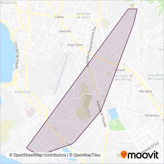 Doce de Noviembre S.A. coverage area map