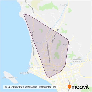 Roma Internacional S.A. coverage area map