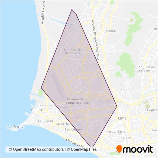 Mariscal Ramón Castilla S.A. coverage area map