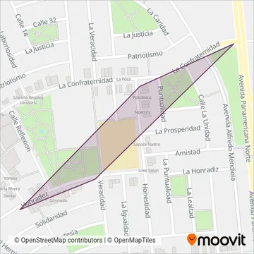 El Porvenir S.A. coverage area map