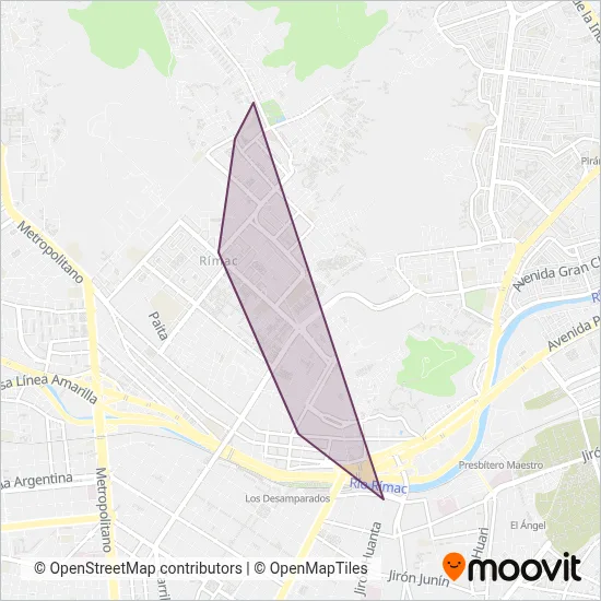 Empresa Independiente de Transportes S.A. coverage area map