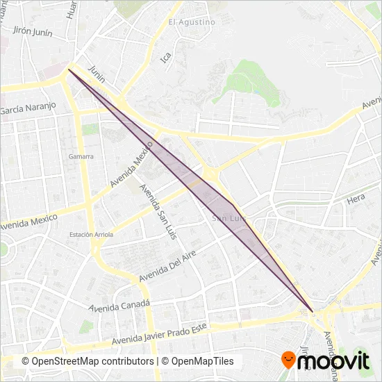 Los Milagros del Señor de Pachacamilla S.A. coverage area map