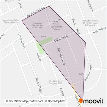 Royal Express S.A. coverage area map