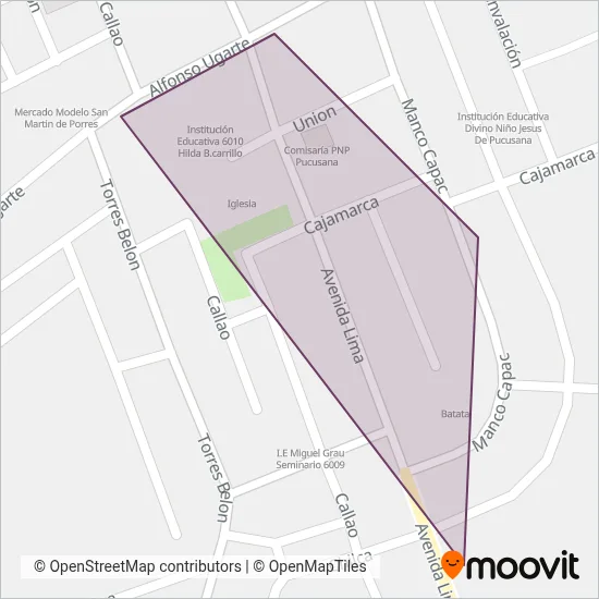 Royal Express S.A. coverage area map