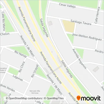 Simón Bolívar S.A. coverage area map