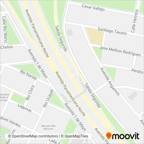 Simón Bolívar S.A. coverage area map