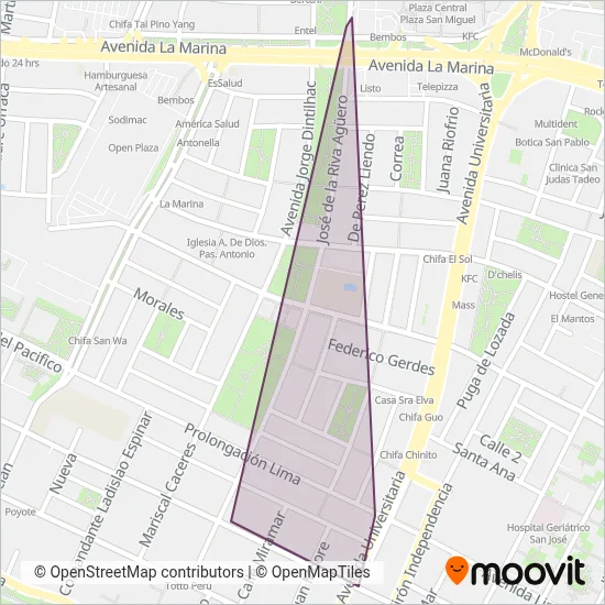Consorcio Salamanca S.A. coverage area map
