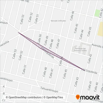 Expreso Nueva Lima S.A.C. coverage area map