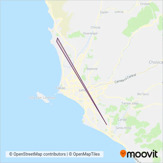 Mapa del área de cobertura de Consorcio Genesis S.A.C.
