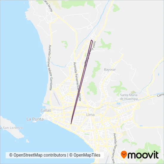 Rapido Inversiones S.A coverage area map