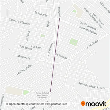 E.T.S. Sagrado Corazon de Collique S.A. coverage area map