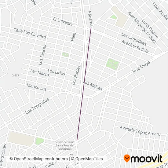 E.T.S. Sagrado Corazon de Collique S.A. coverage area map