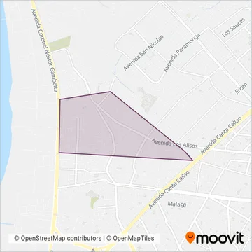 Empresa de Transportes Rosario de Santa Maria S.A.C. coverage area map