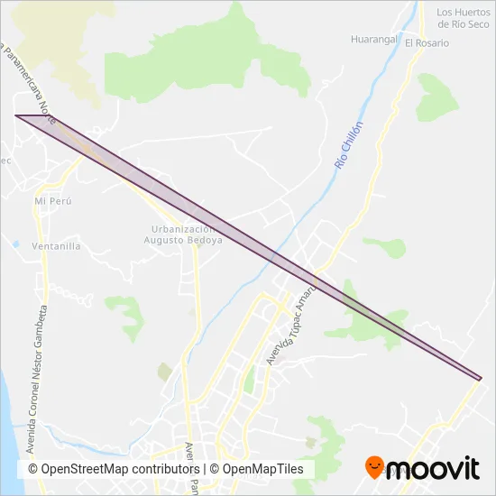 Transport Tigrillo S.A. coverage area map