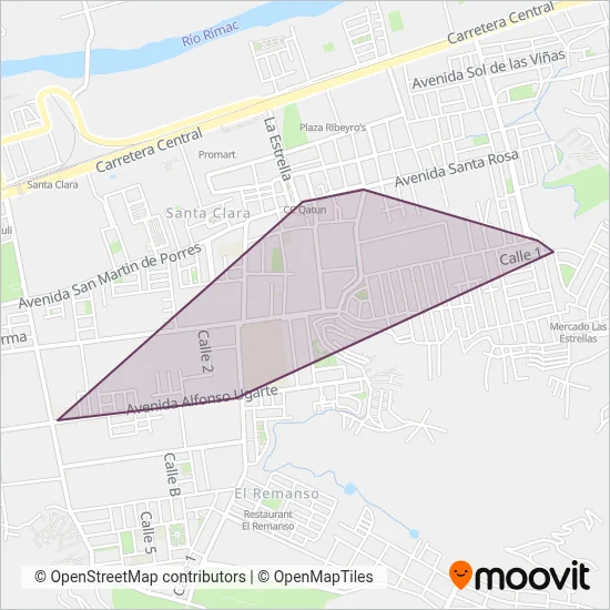 Los Laureles de Manchay S.A. coverage area map