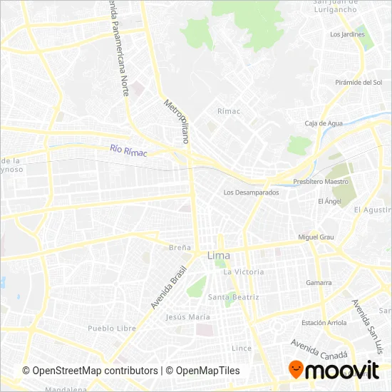 Mapa del área de cobertura de Inversiones y Servicios CKF S.A