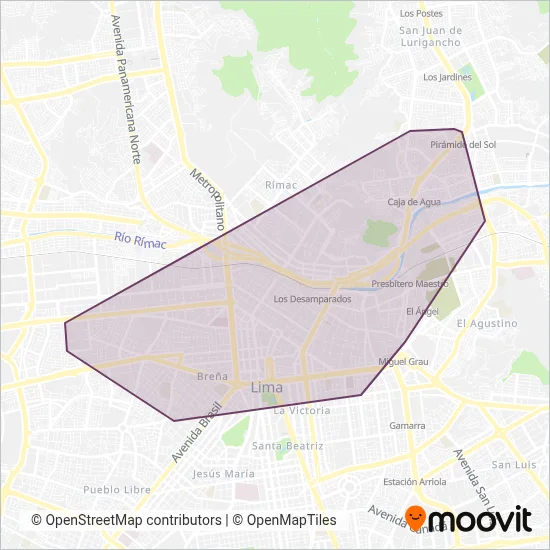 Starlet Consorcio S.A. coverage area map
